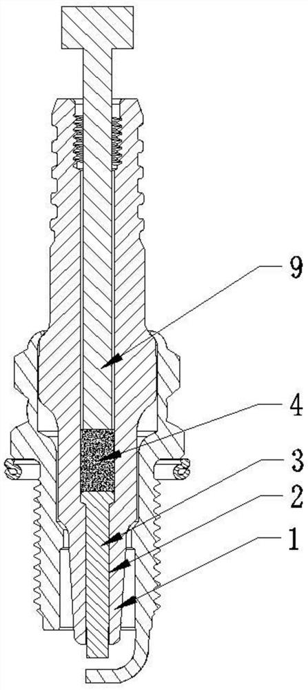 Sparking plug and press fitting method