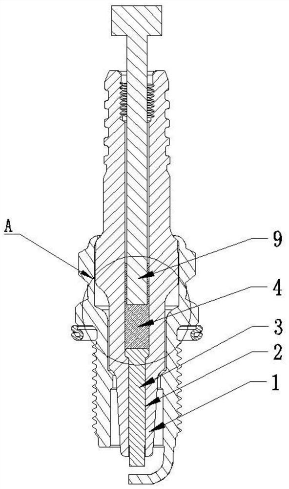 Sparking plug and press fitting method