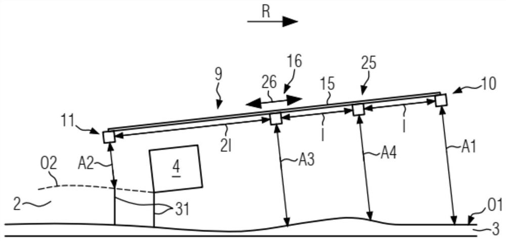 Road finisher and method for determining layer thickness of resulting paving layer