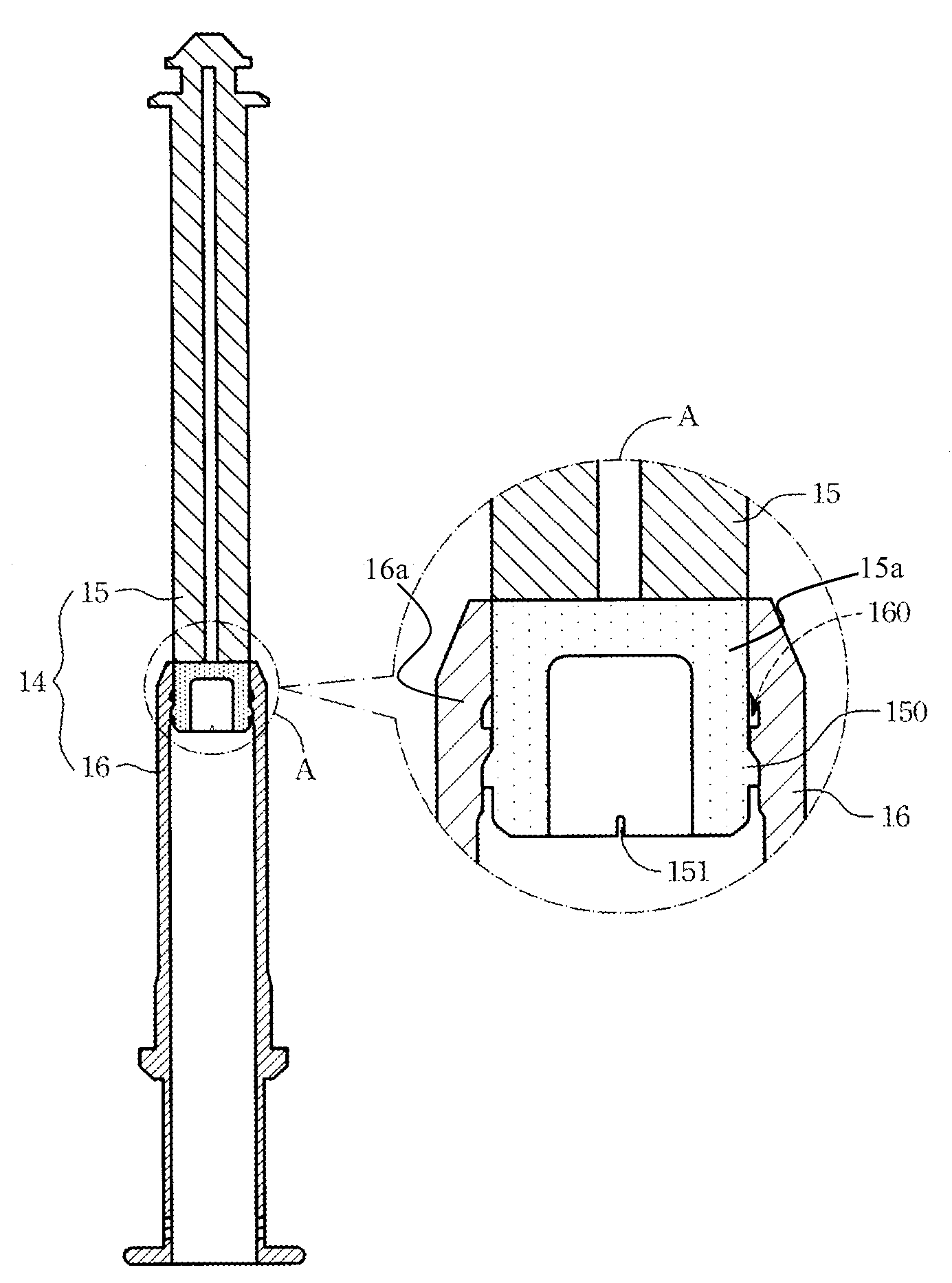 Safe medical-drug injector and collapsible plunger combination thereof