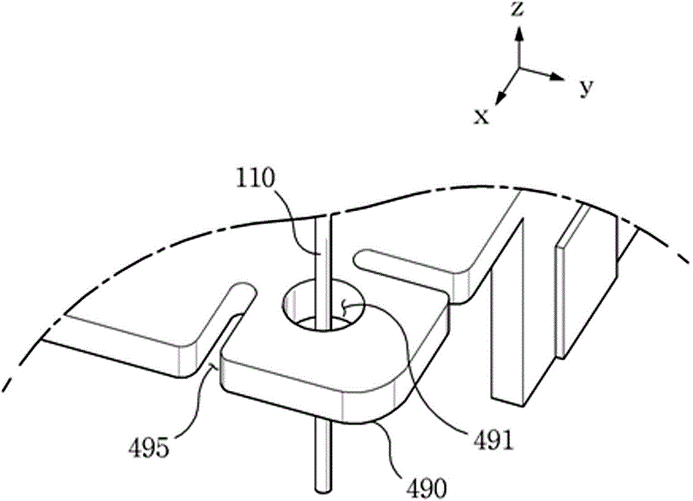 Camera module with support means