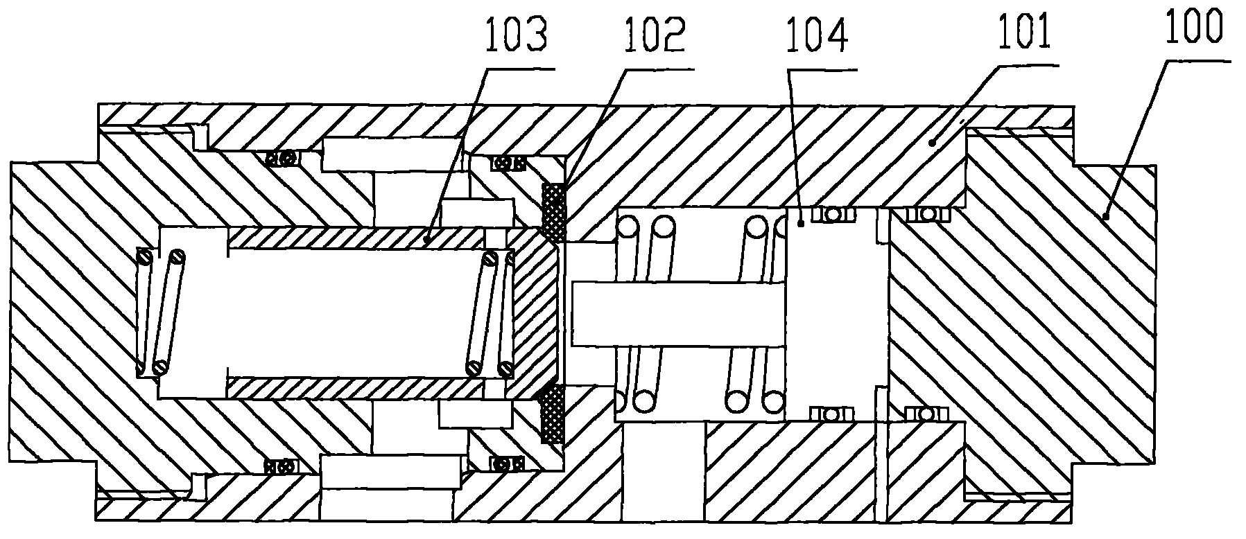 Hydraulic cylinder control valve without unloading impact resonance