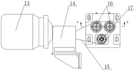 Double head rotary die holder for wire drawing machine