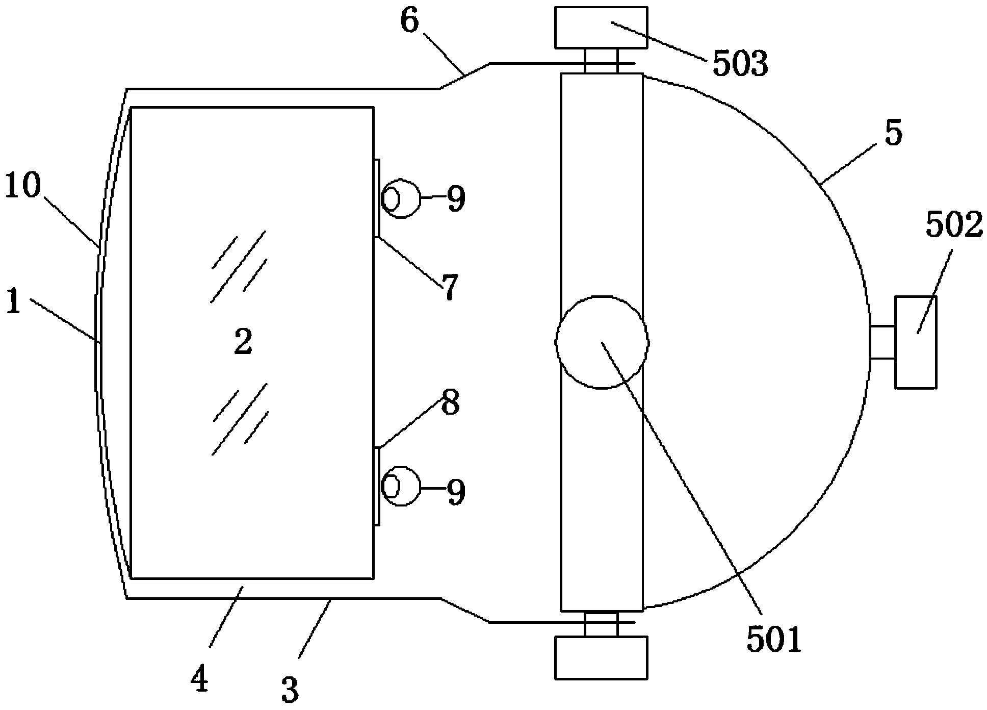 Head-worn image amplification device