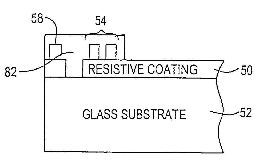 Touch screen panel with integral wiring traces