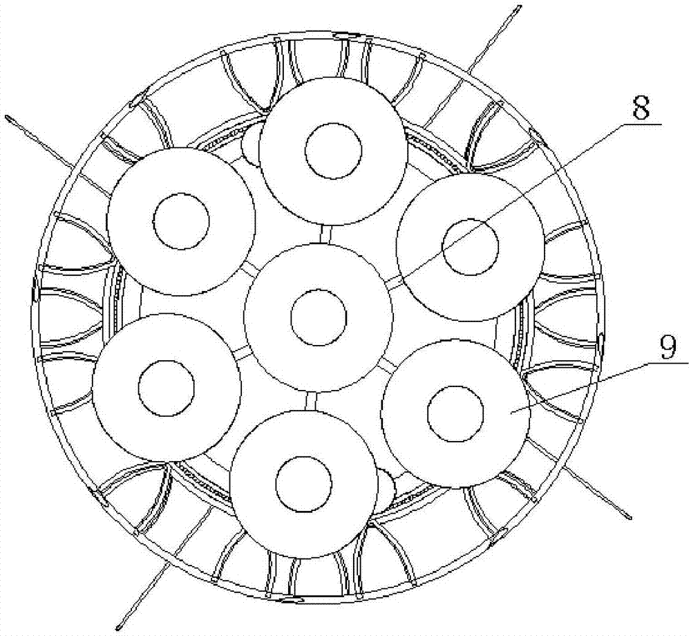 High-altitude floating type vertical axis wind generating set