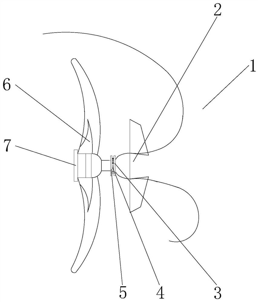 Twisting type marine energy-saving stator