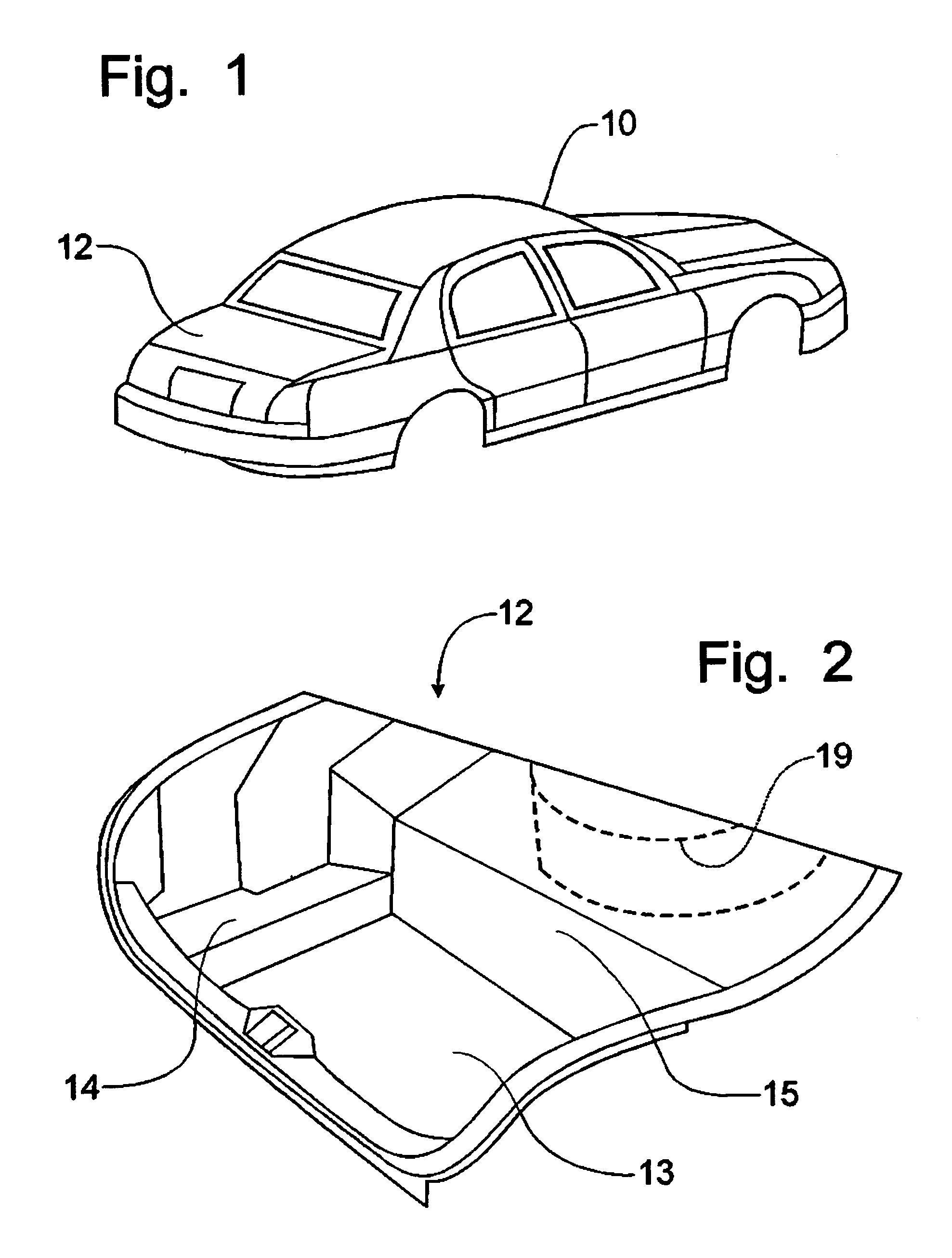 Penetration resistant trunk pack for police vehicles