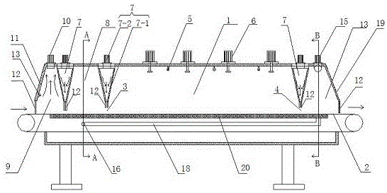 Self-precooling liquid nitrogen tunnel quick freezer