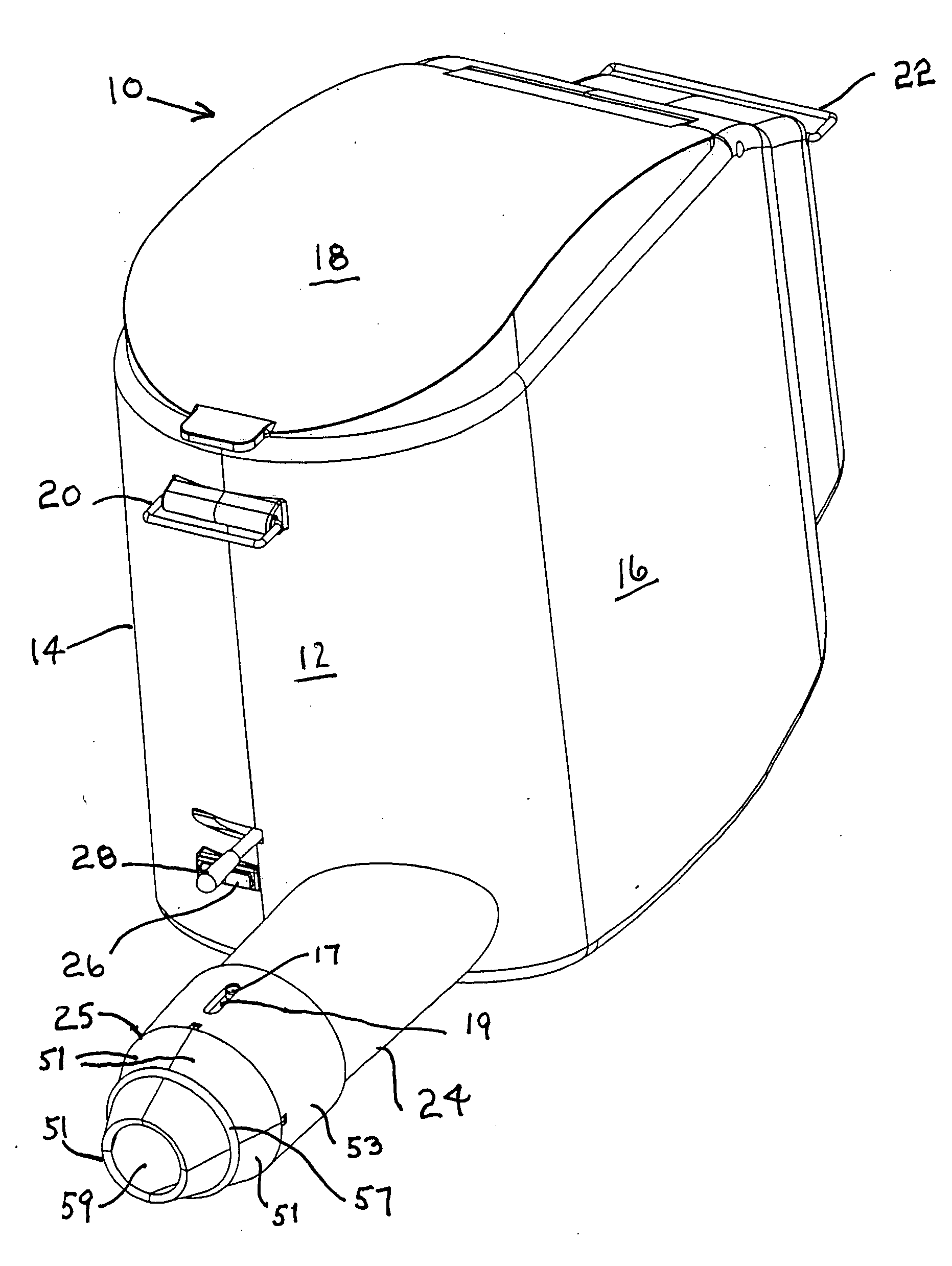 Portable particle spreader/blower