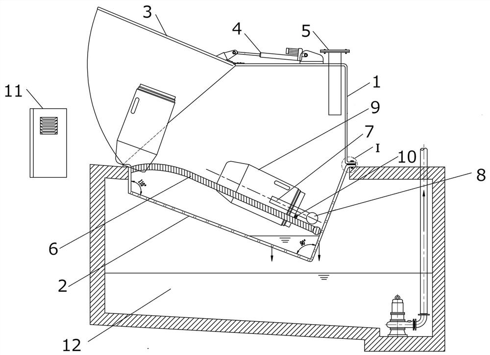 Barreled solidified grease discharging device