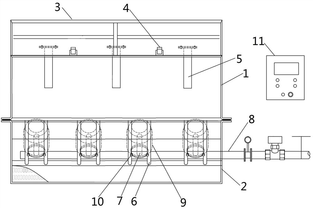 Barreled solidified grease discharging device