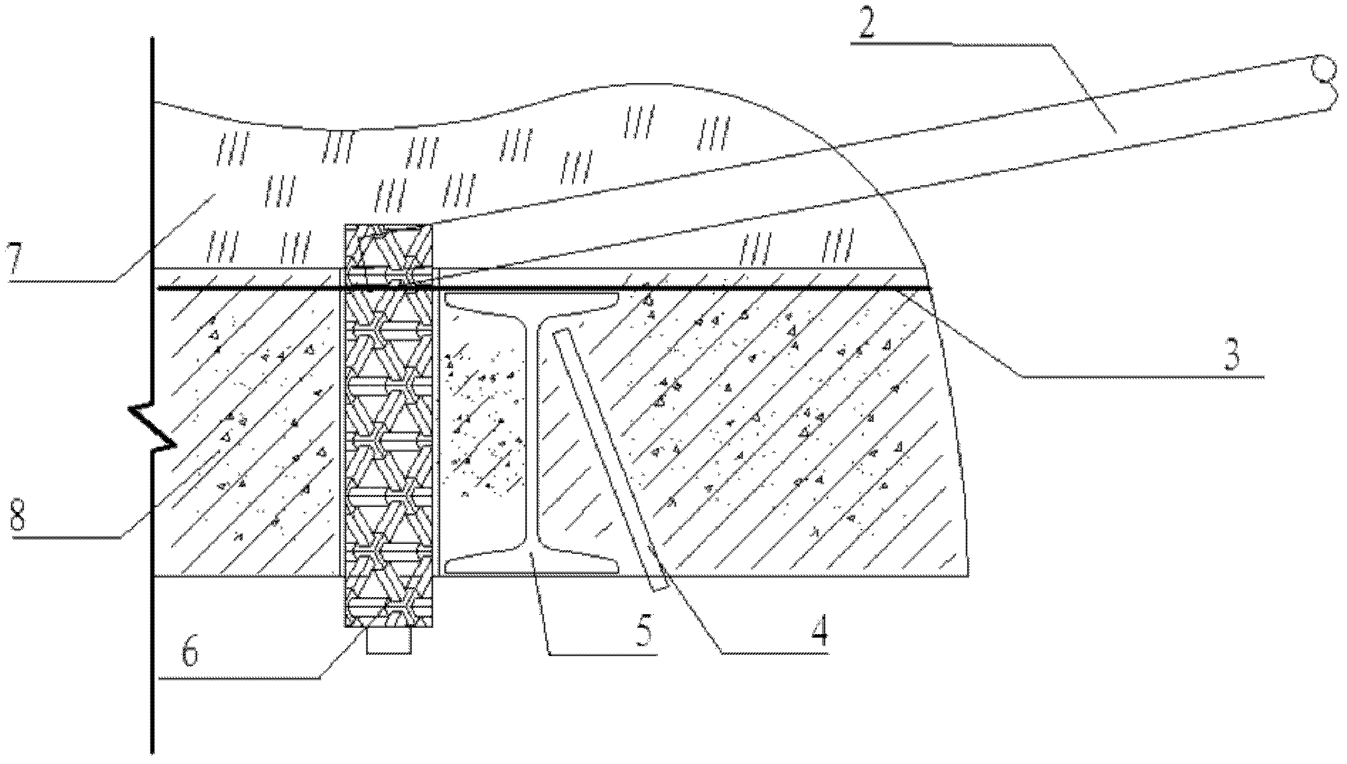 Construction method of shotcrete support for water contained loess geological tunnel