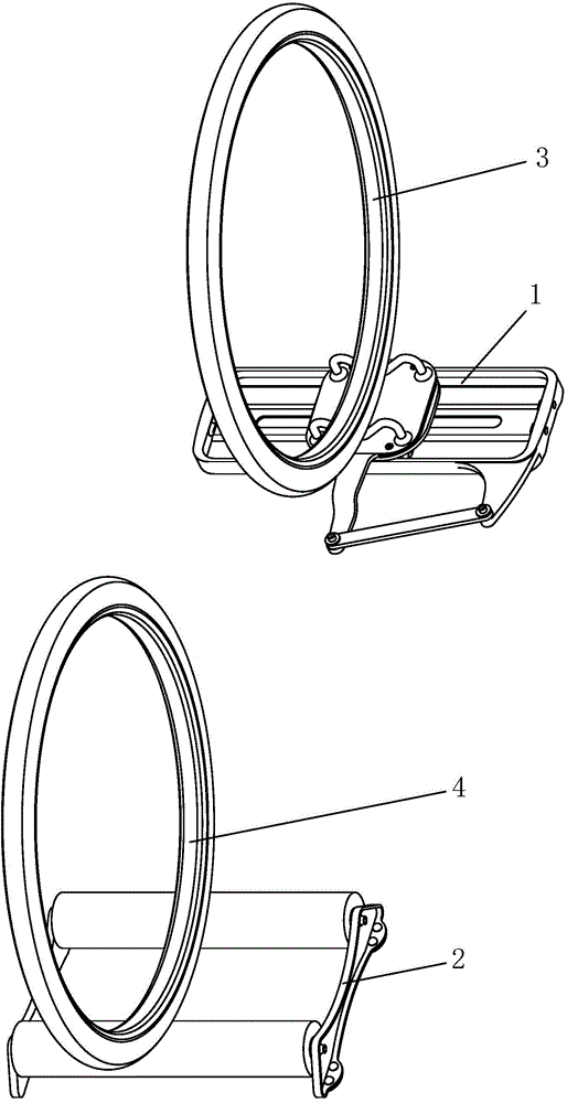 Push-pull rod type bicycle riding balance simulator