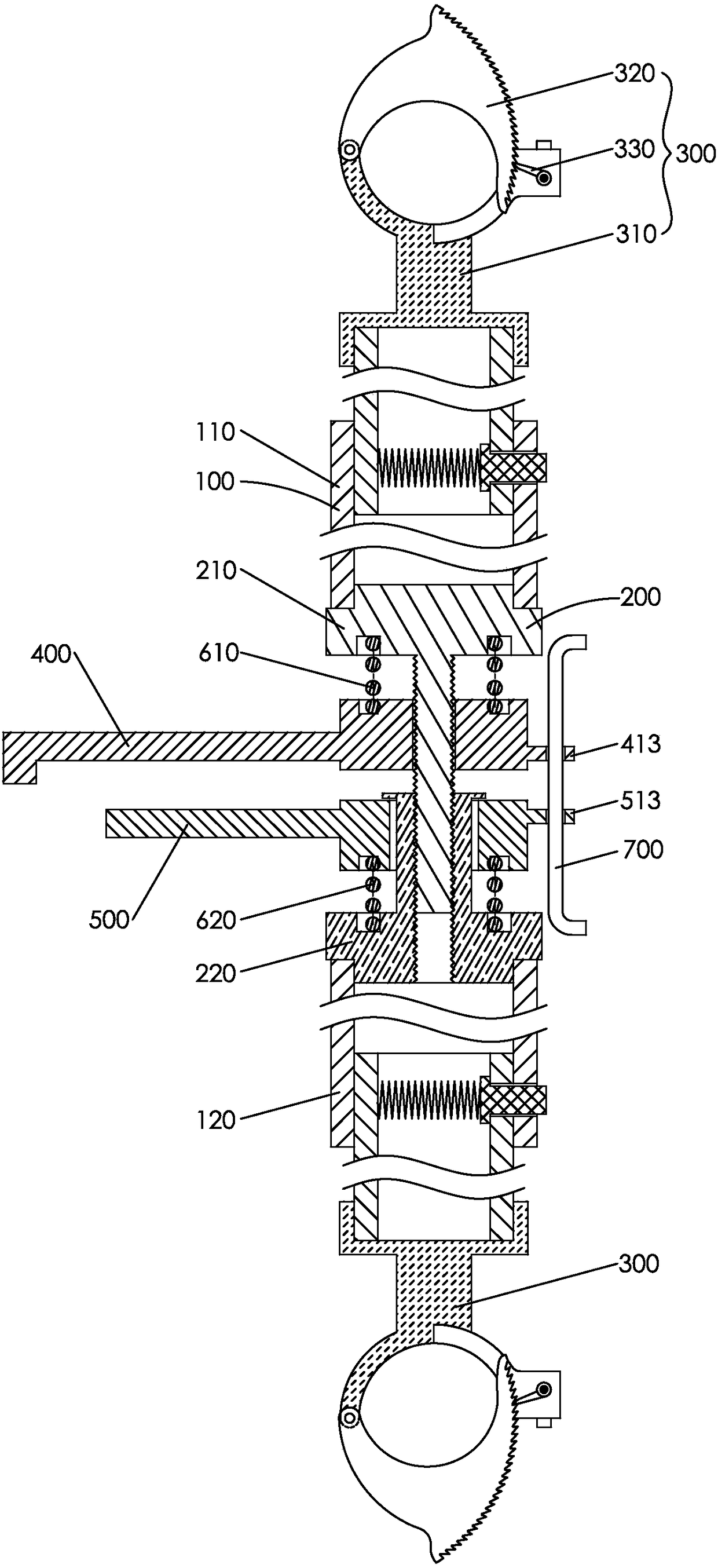 Insulated holding pole device for replacing drop-out fuse