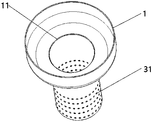 Floor drain for filtering hair