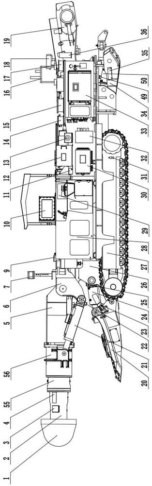 Intelligent cutting cantilever type tunneling robot for coal mine