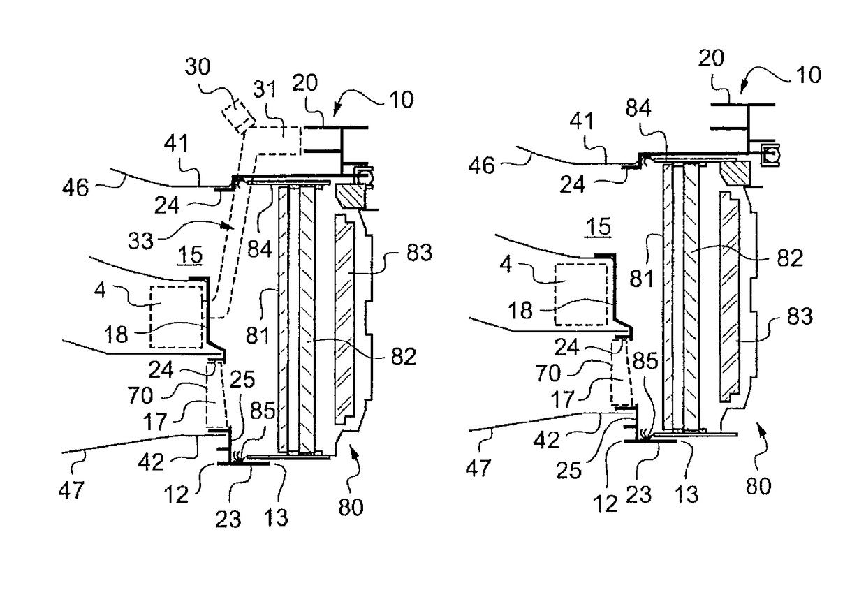 Structural air guide having multiple configurations for a technical front surface of a motor vehicle and vehicle comprising same