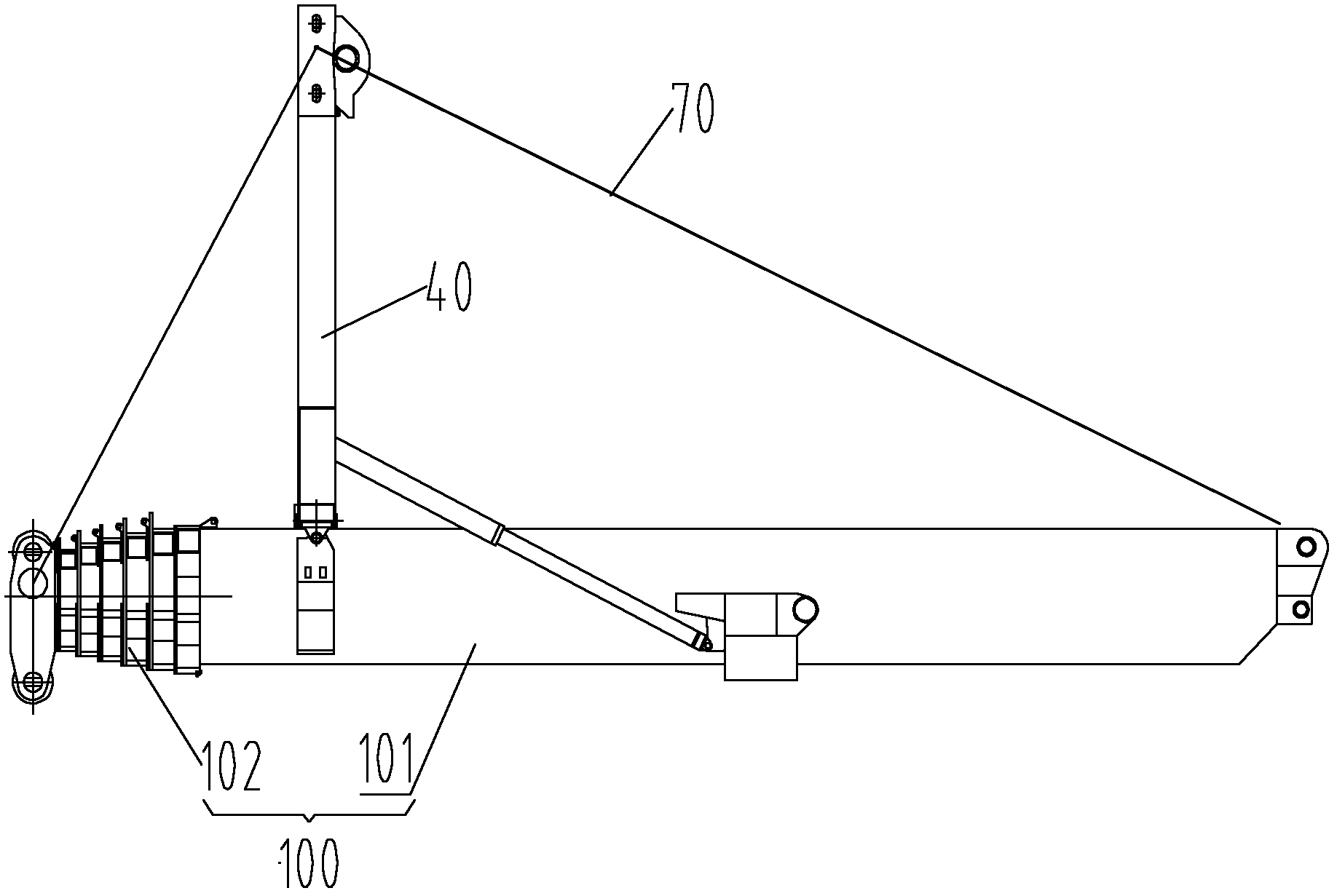 Crane and super hoisting device thereof