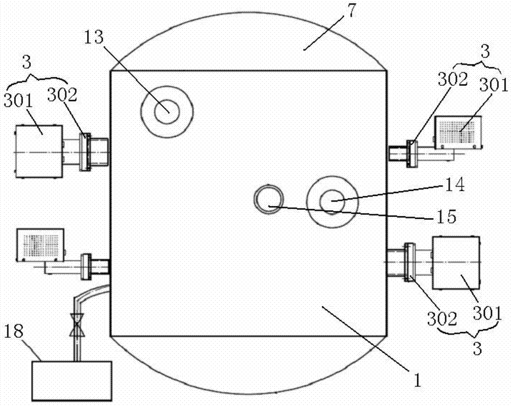 Microwave vacuum air pressure sintering furnace