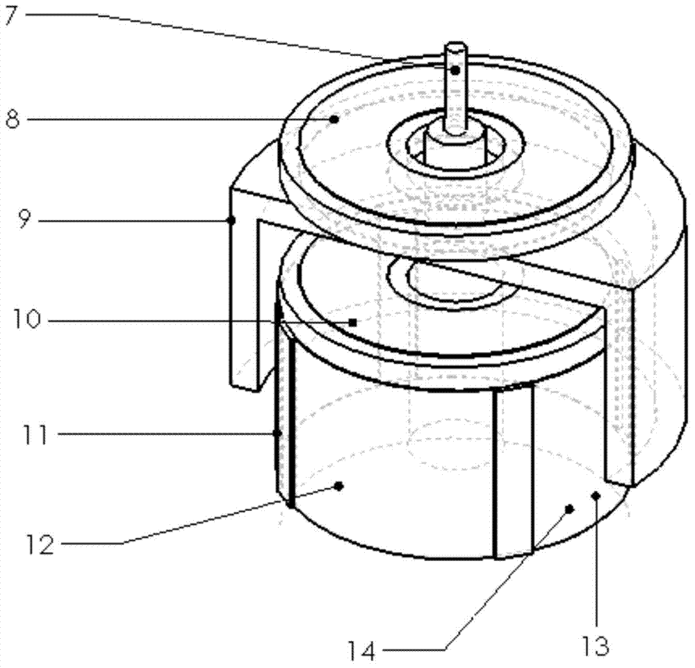 Sensitive probe and precise vertical spring portable type gravity meter