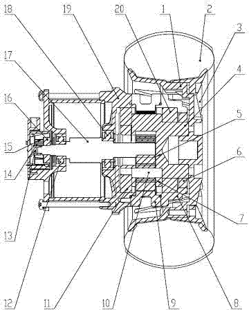 Driving mechanism of retarding motor