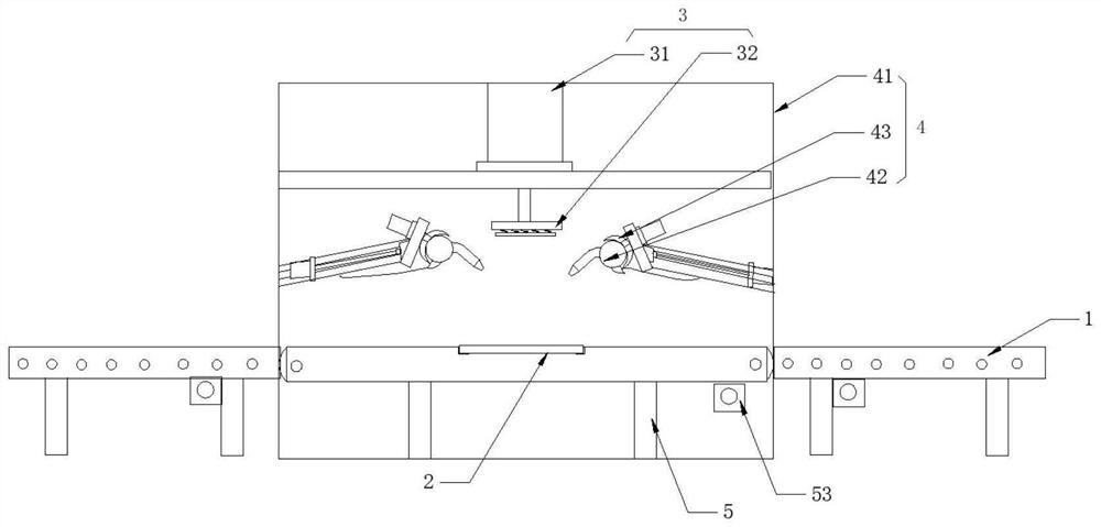 Uniform plastic electroplating production line and working method thereof