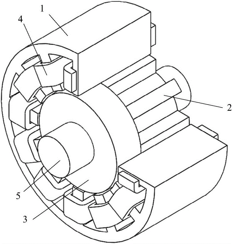 Control method of composite rotor bearingless switched reluctance machine