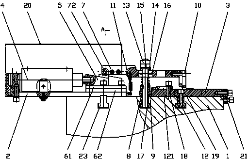 Rapid assembling and disassembling universal clamp for right angle surface planning processing