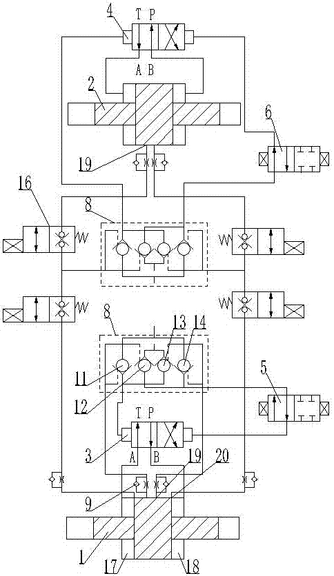 Reciprocating type pressurizer reversing device and application thereof