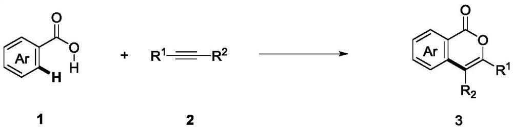 Method for synthesizing isocoumarin compound through electrochemical oxidative dehydrogenation coupling