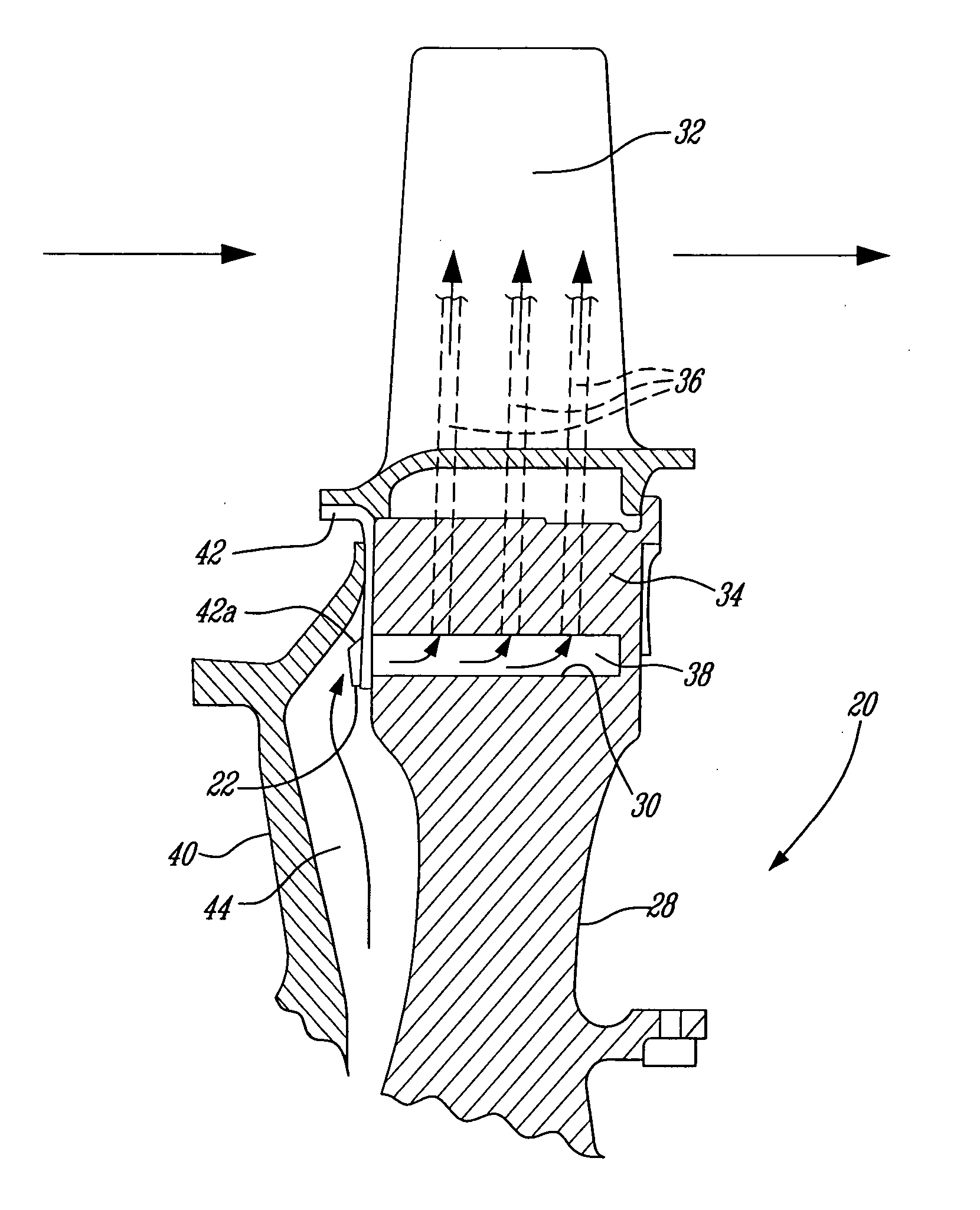 Rotor assembly with cooling air deflectors and method