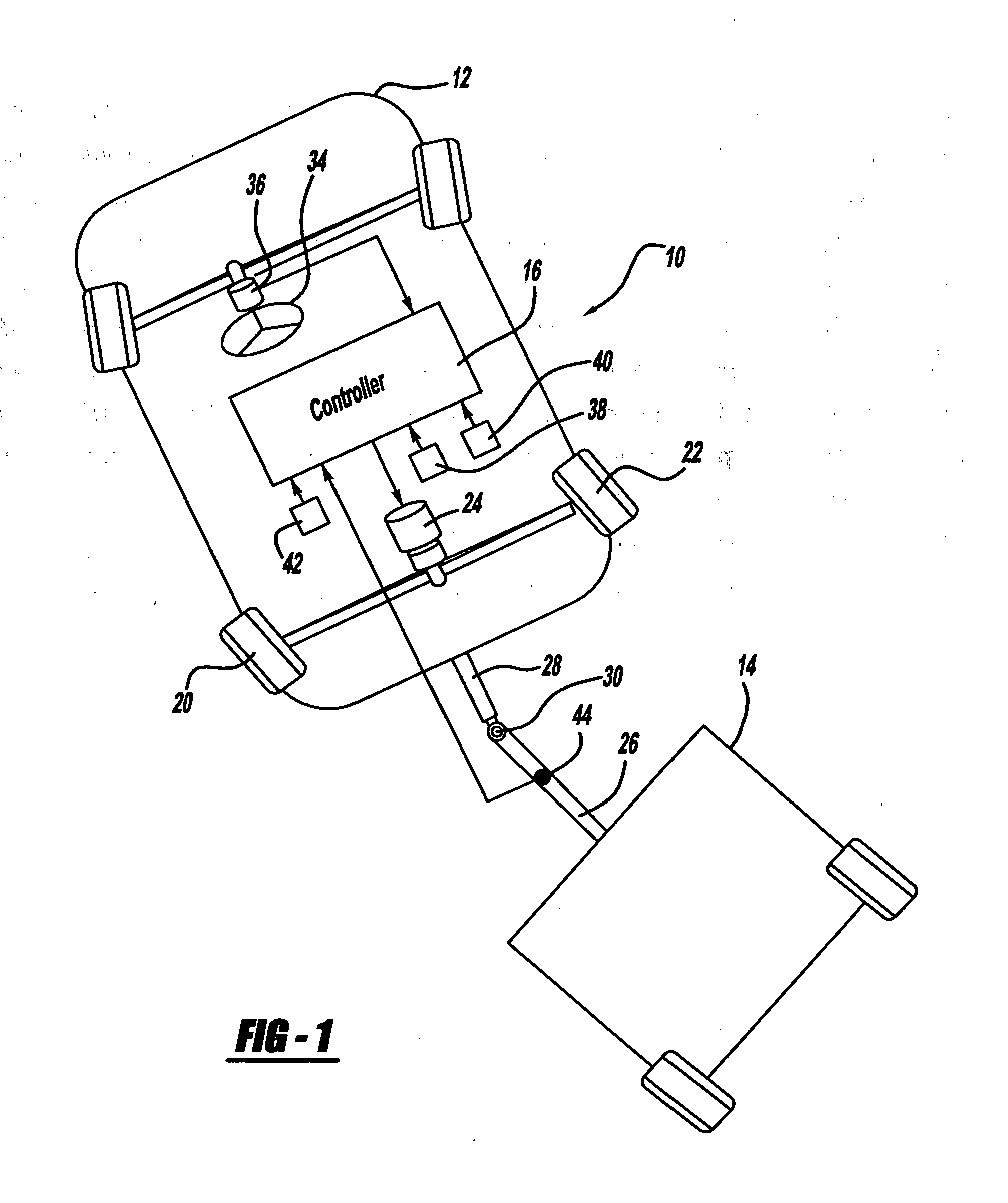 Vehicle-trailer stability and handling performance improvement using rear-wheel steering control