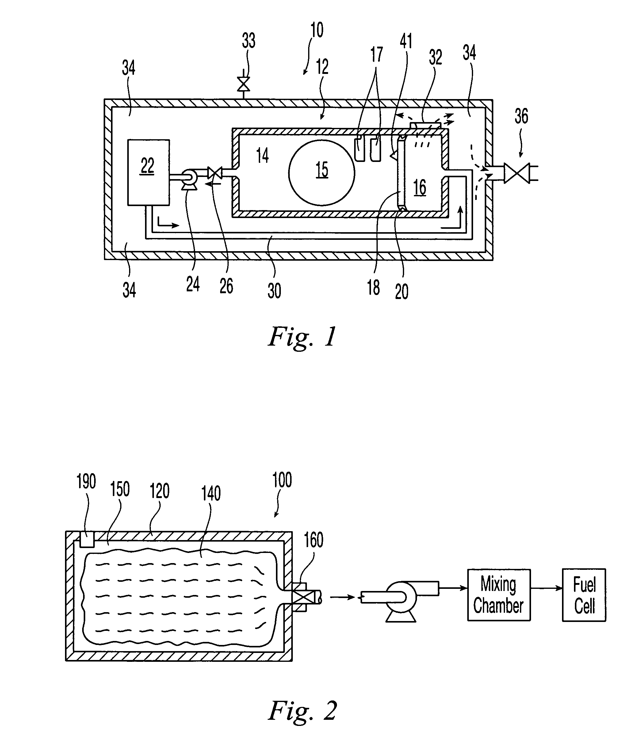 Apparatus and method for in situ production of fuel for a fuel cell