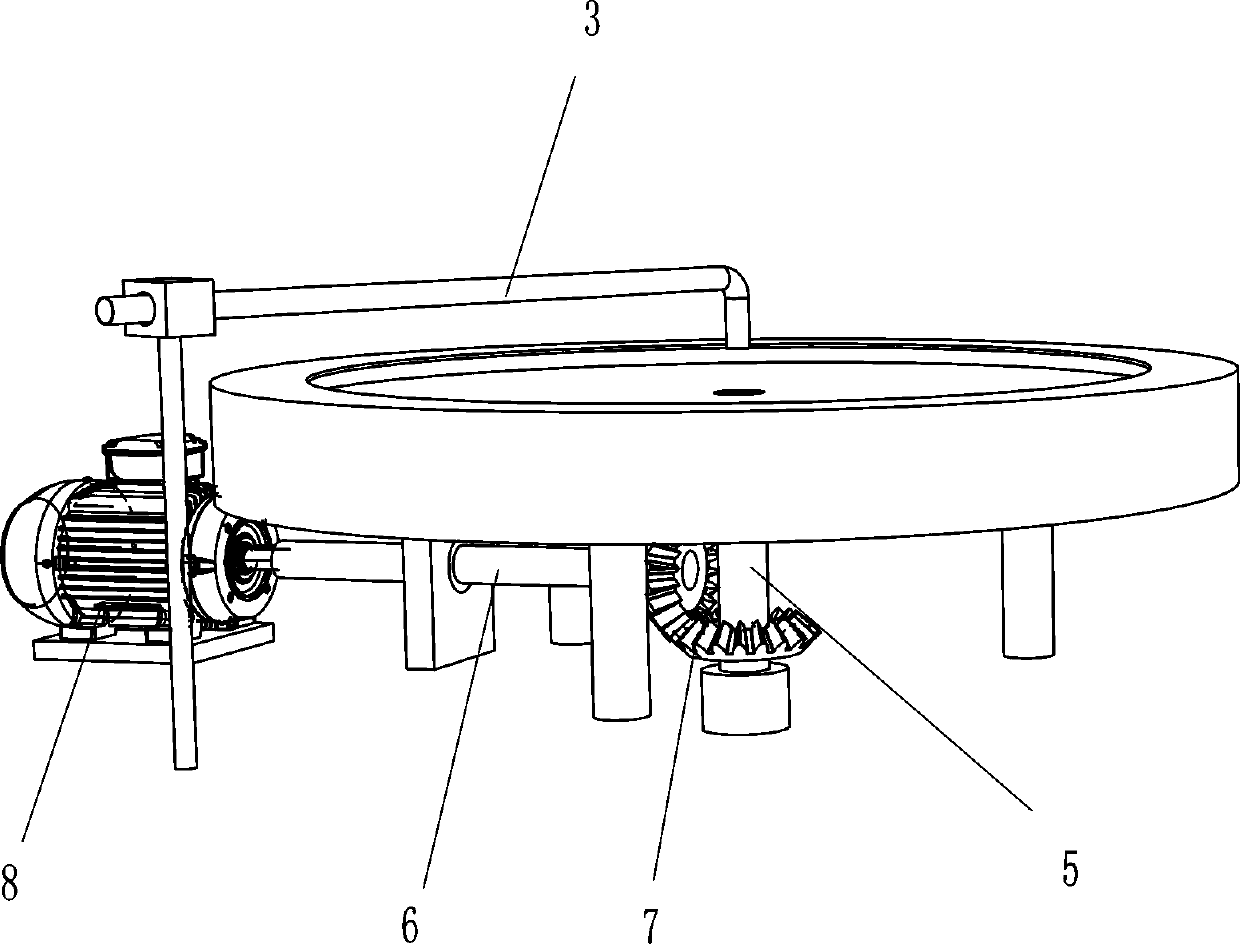 Grinding device for rim of red wine glass