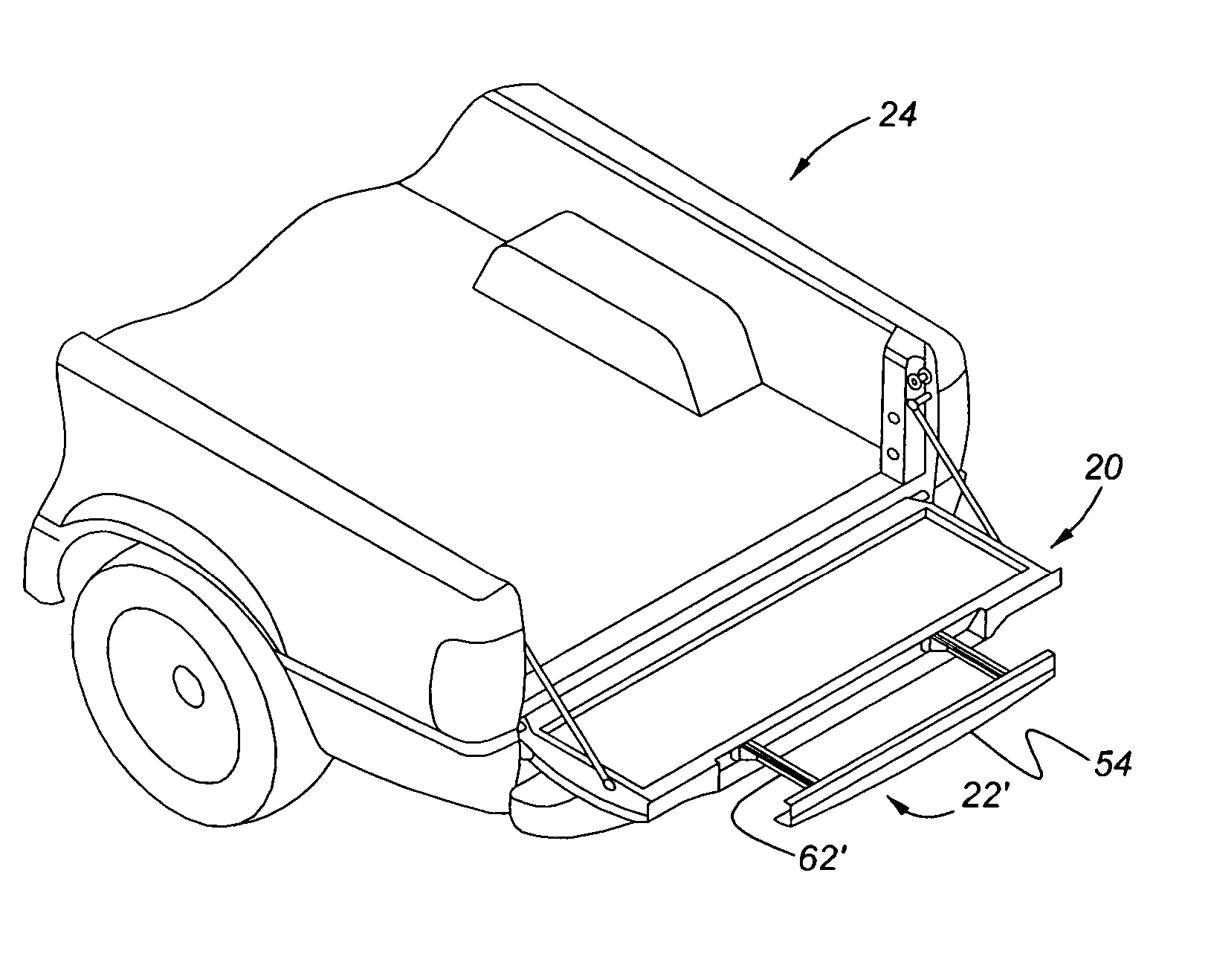 Vehicle tailgate with supplemental tailgate having latching mechanism