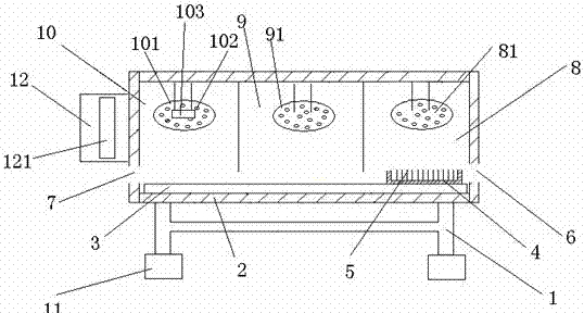 Automatic egg drying device