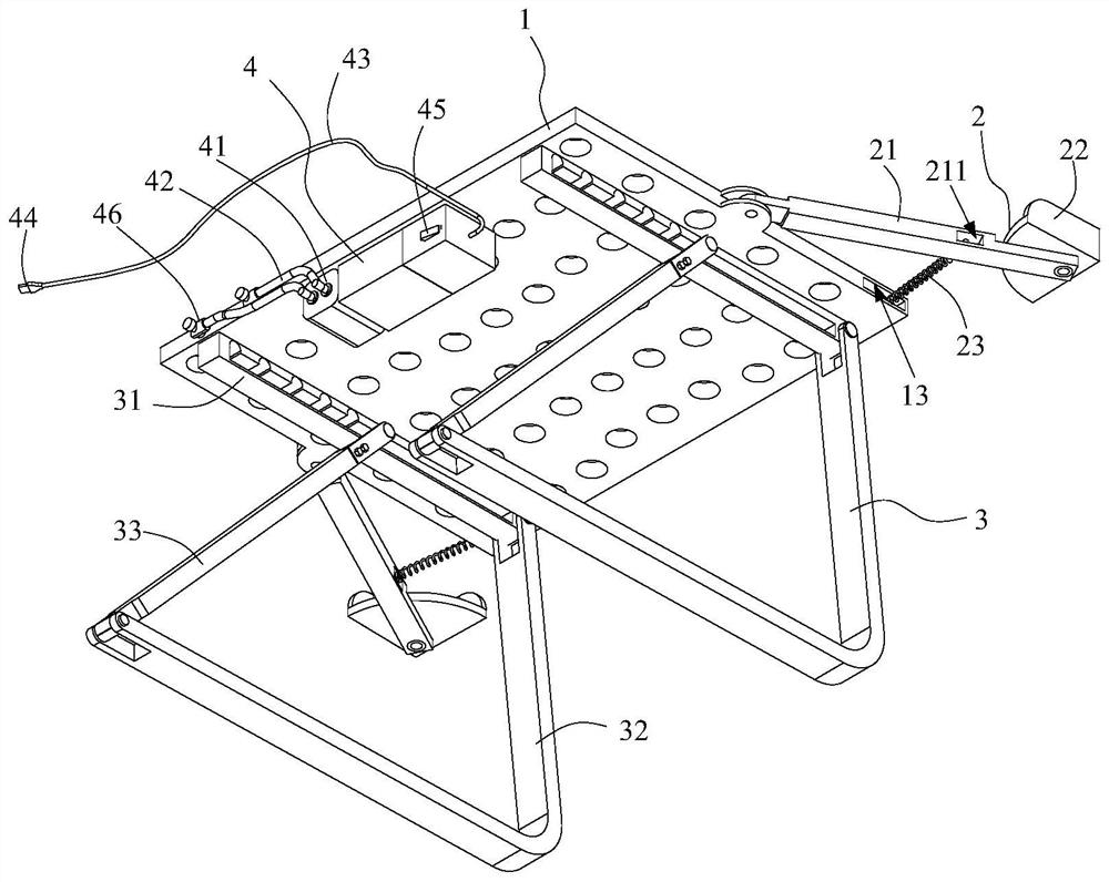 An adjustable notebook cooling bracket