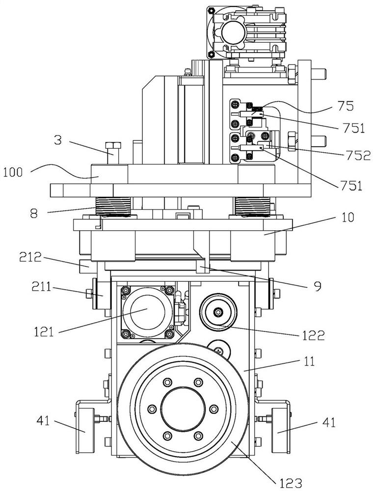 A vertical differential drive assembly