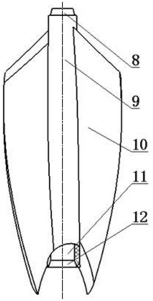 Opposite-rotation-direction combined rotor in heat exchange tube