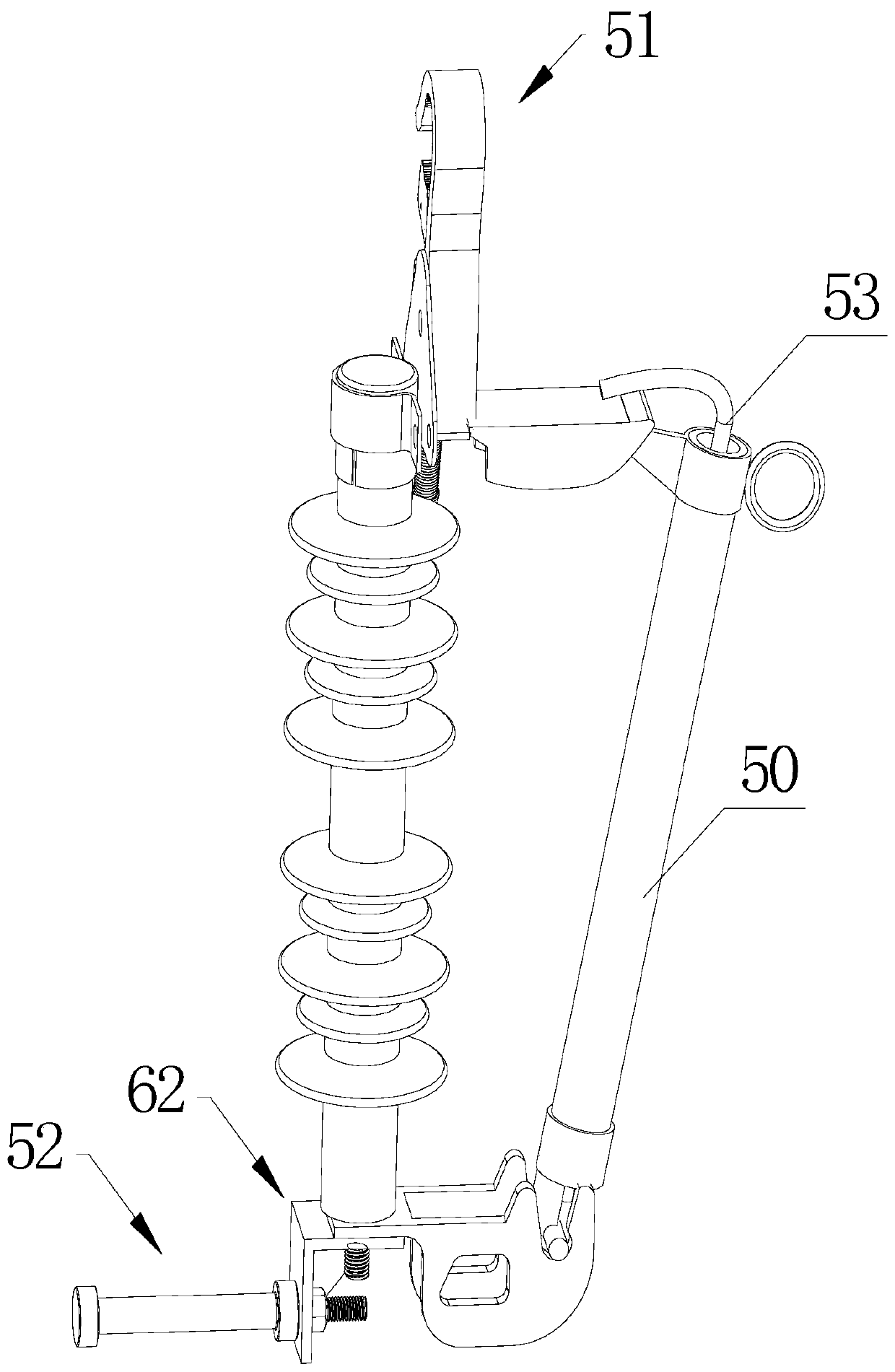 Quick hanging type drop-out fuse