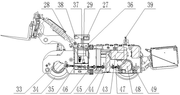 Split type storage battery chute carrier capable of being quickly disassembled to enter and exit from cage