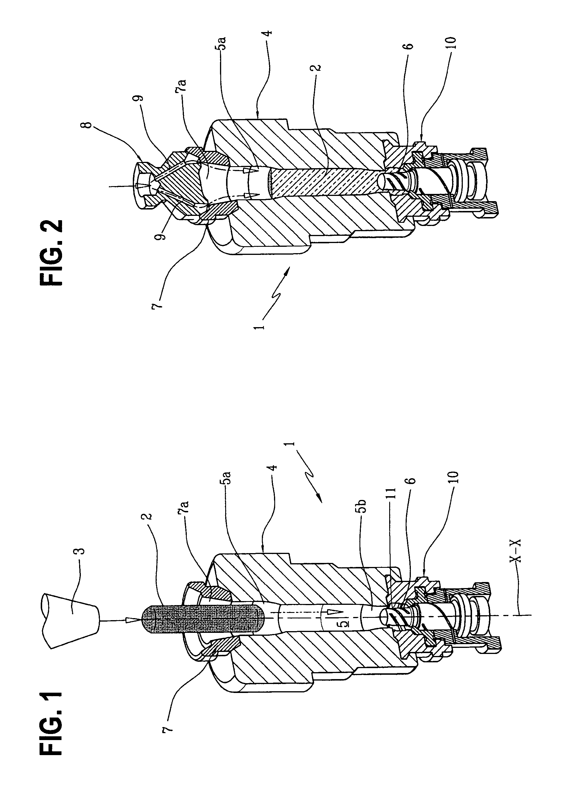 Process and equipment for the fabrication of glass containers with internally threaded neck