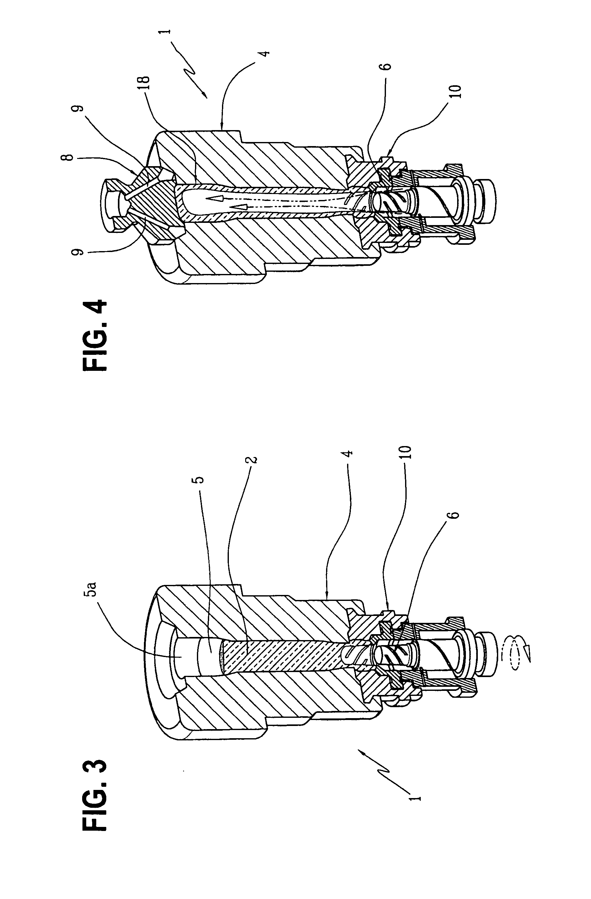 Process and equipment for the fabrication of glass containers with internally threaded neck