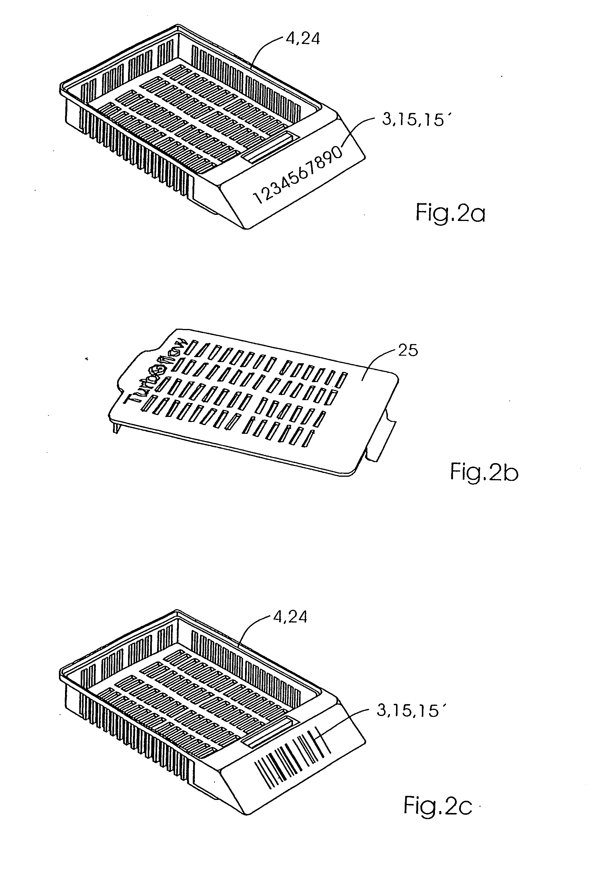 Method and devices for the cross-referencing of identification of tissue slice supports for microtomised analytical samples