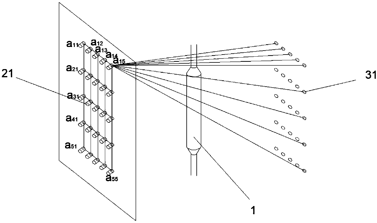 Three-dimensional visual detection method and device for sleeve grouting compactness