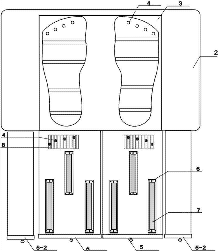 Multifunctional health-care physiotherapy method for legs and feet