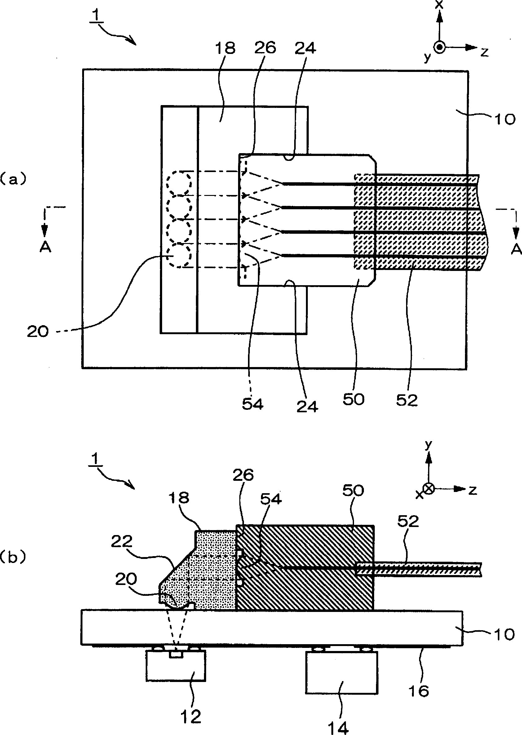 Optical module and manufacturing method of the same, optical communication device, photoelectric hybrid integrated circuit, circuit board, electronic device