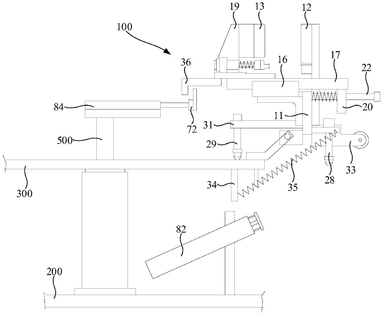 Clamp and rubberizing system for lithium battery