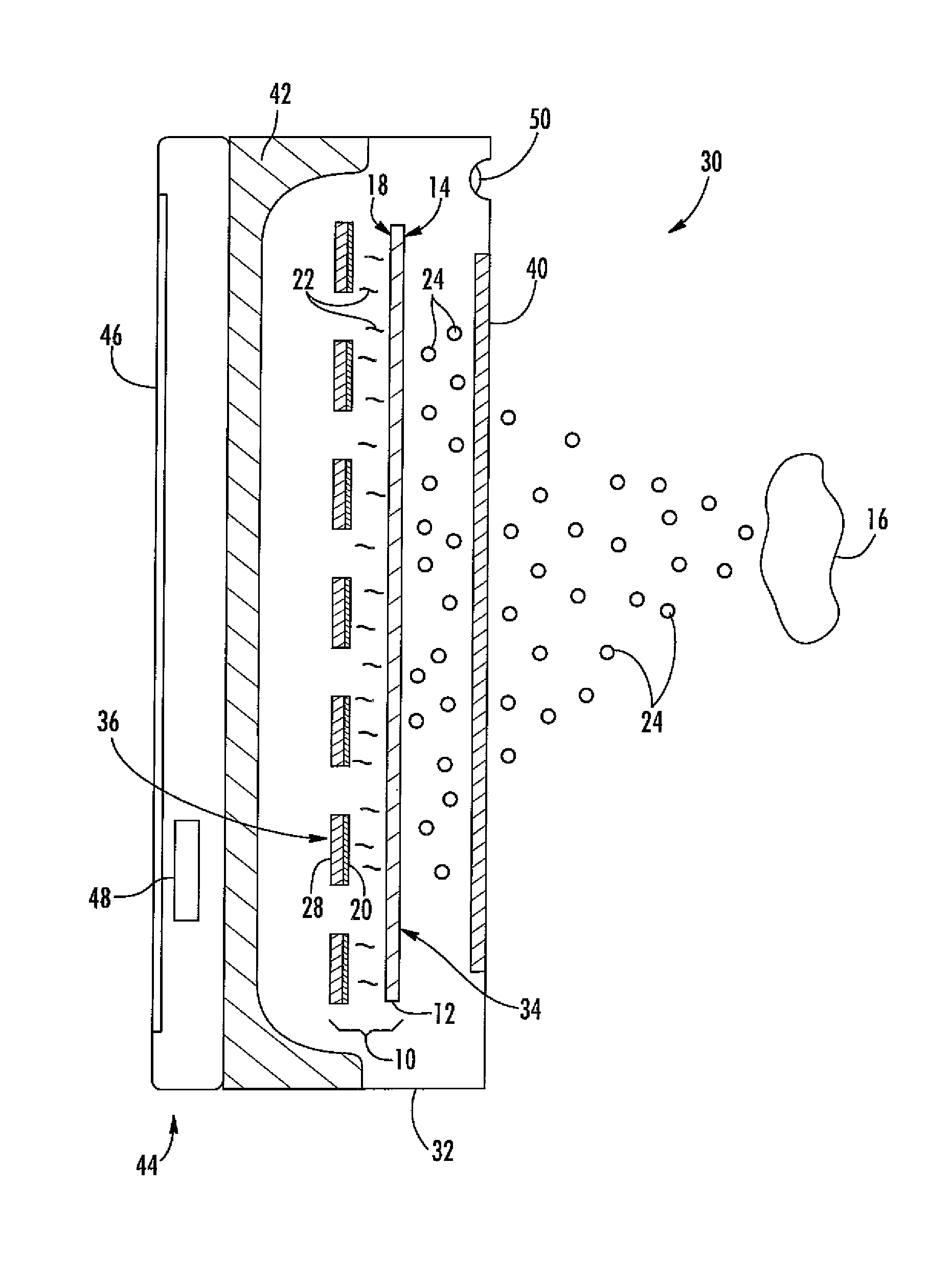 Instrument for assaying radiation